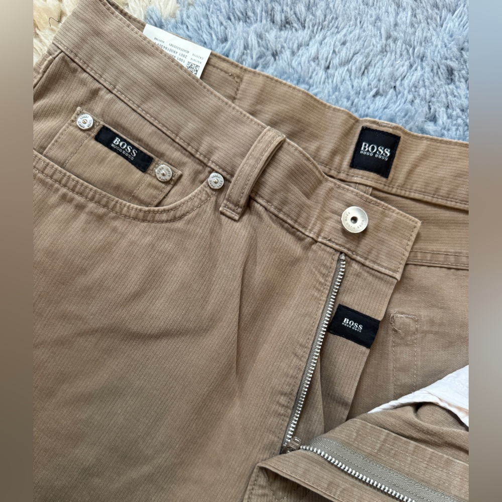 Hugo Boss Men's Tan Corduroy Pants